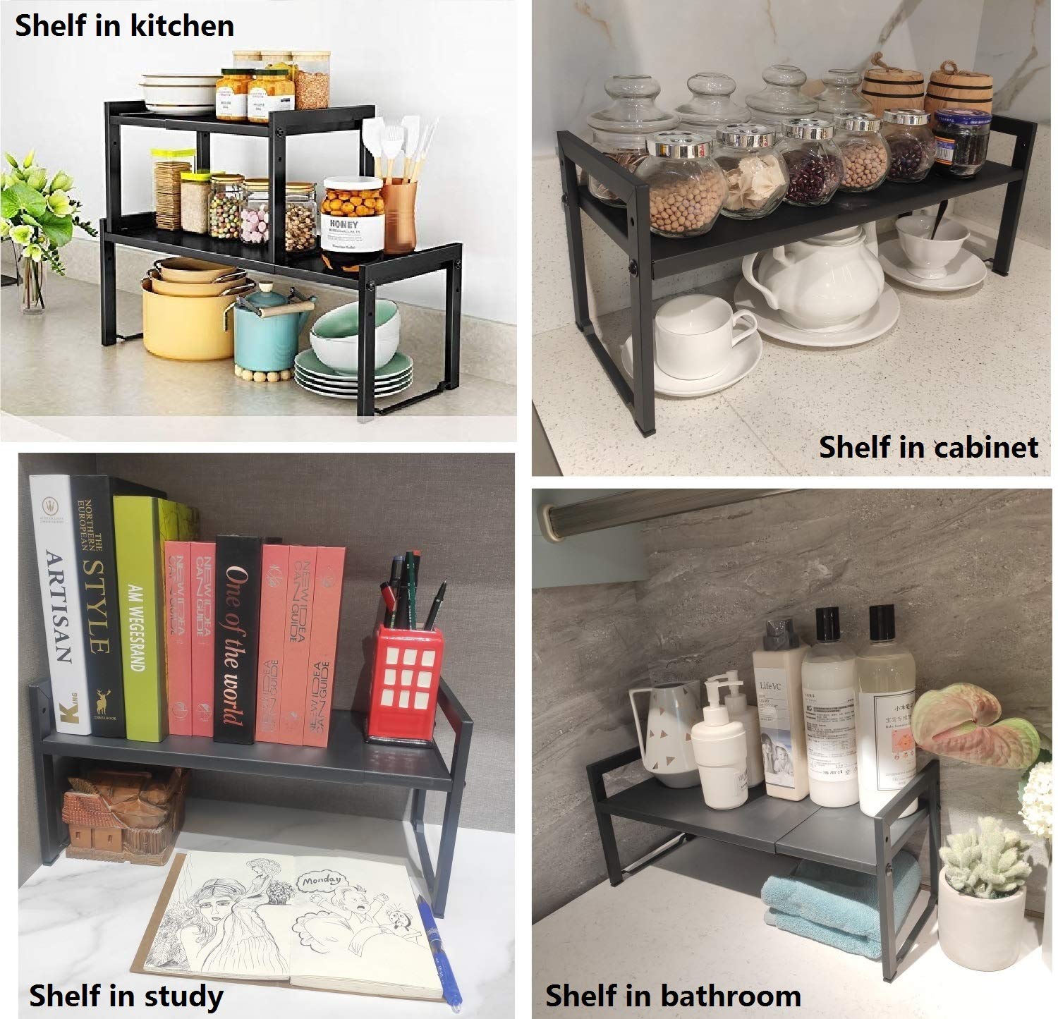 Urhomey plus capacidad de 22-30 libras por estante para objetos