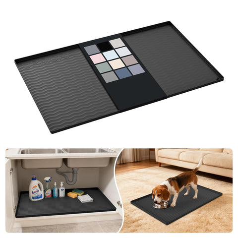 URMONA alfombrilla de silicona para bajo fregadero protege superficies y facilita limpieza.