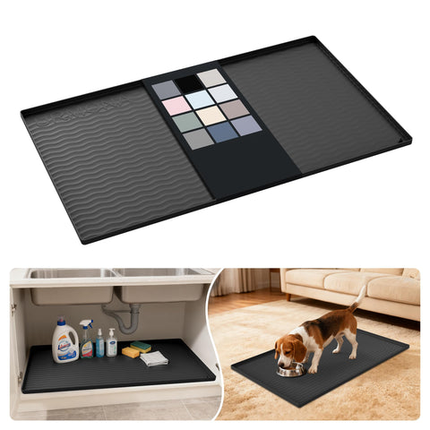 URMONA alfombrilla silicona para debajo del fregadero, impermeable y fácil de limpiar