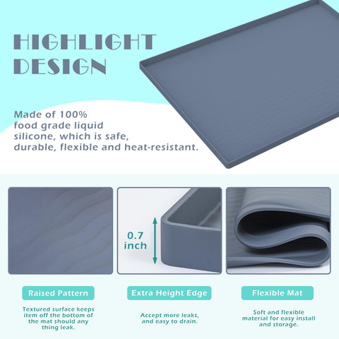 URMONA almohadilla de silicona de doble espesor y alta flexibilidad para rincones.