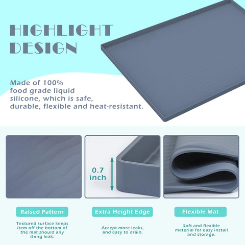 URMONA protector de gabinetes y estanterías en silicona, resistente al agua.