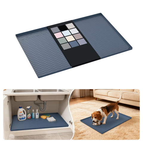 URMONA tapete silicona bajo fregadero 28x22 protege contra derrames