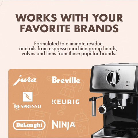 Cafiza limpia cabezal de grupo de espresso para extracción consistente.