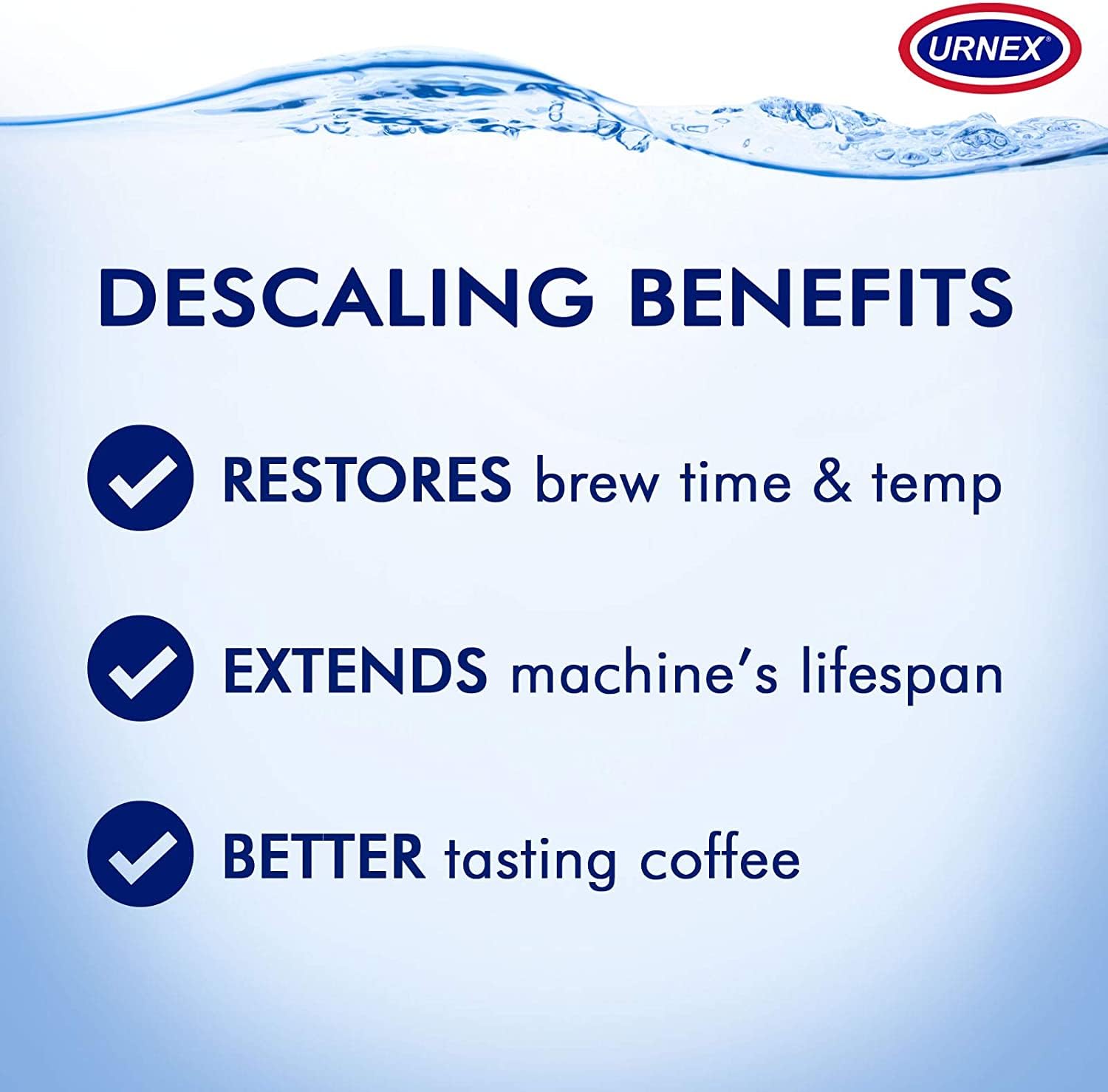 Urnex Desincrustante en polvo para máquina espresso, mantiene rendimiento.