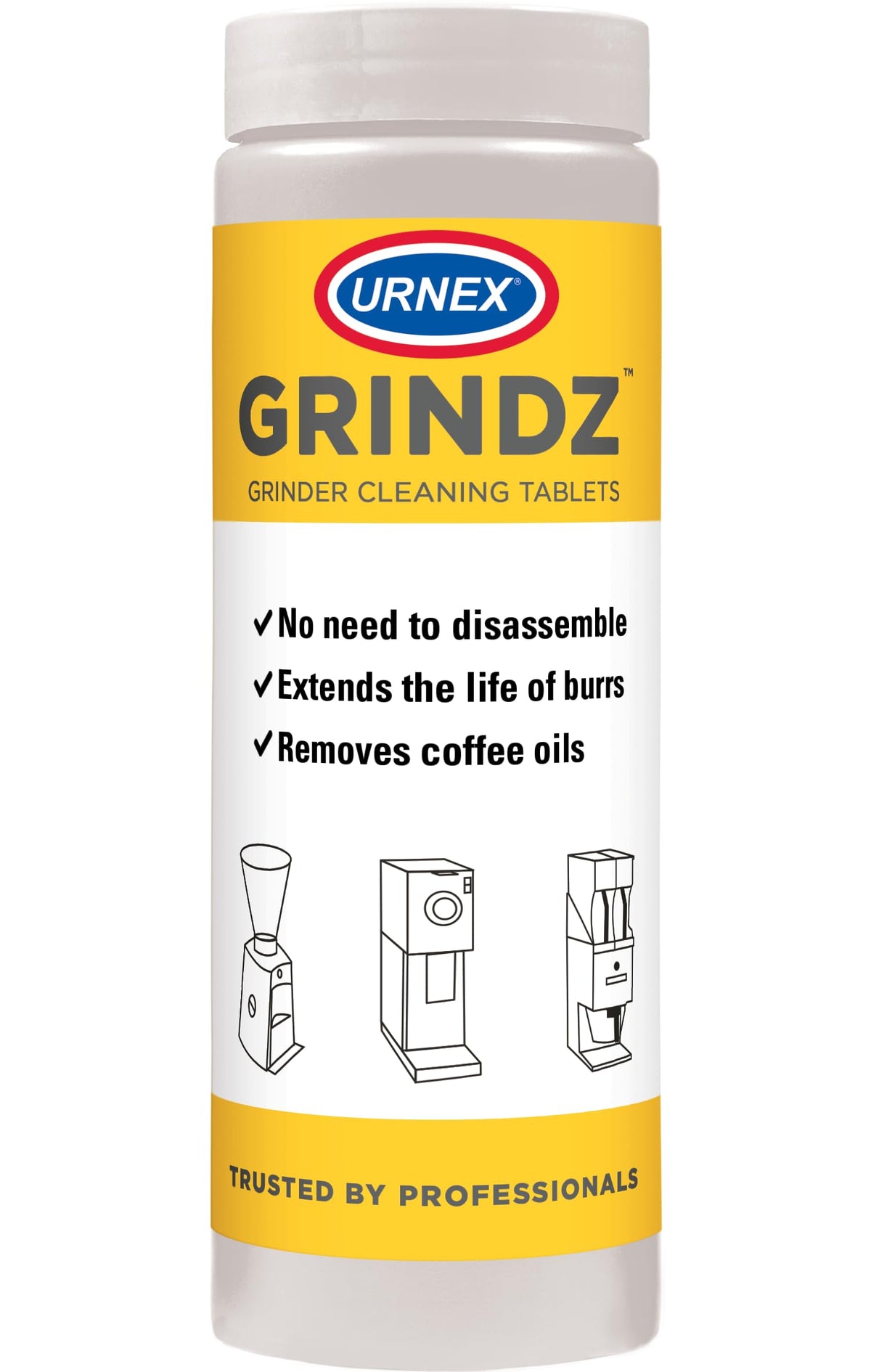 Urnex Grindz: limpieza de muelas para un molinillo higiénico y consistente.