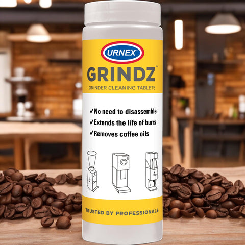 Urnex Grindz: evita transferencia de sabores al cambiar entre granos.