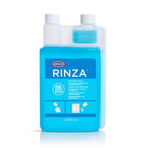 Botella de Urnex Rinza: limpiador de leche para espumadores, ideal para uso diario