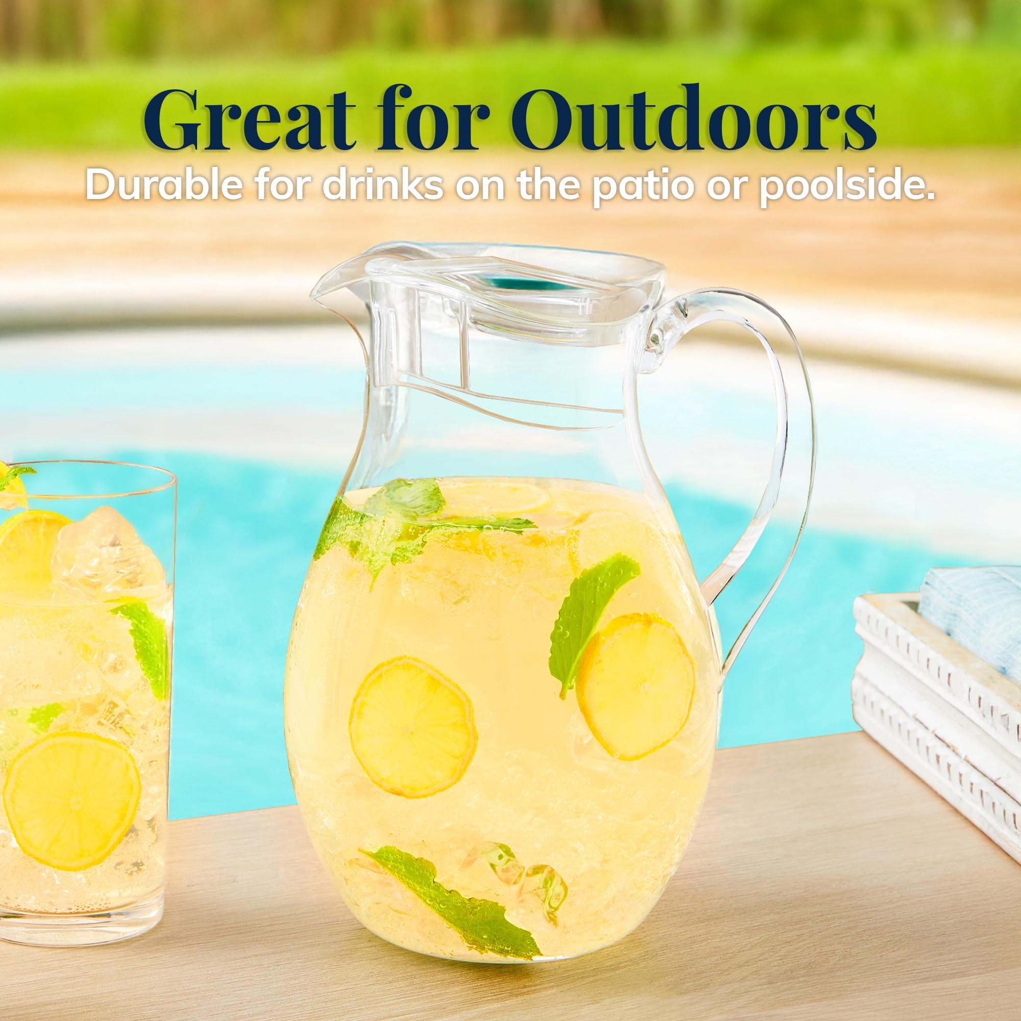 US Acrylic jarro acrílico en la nevera para bebidas refrescantes