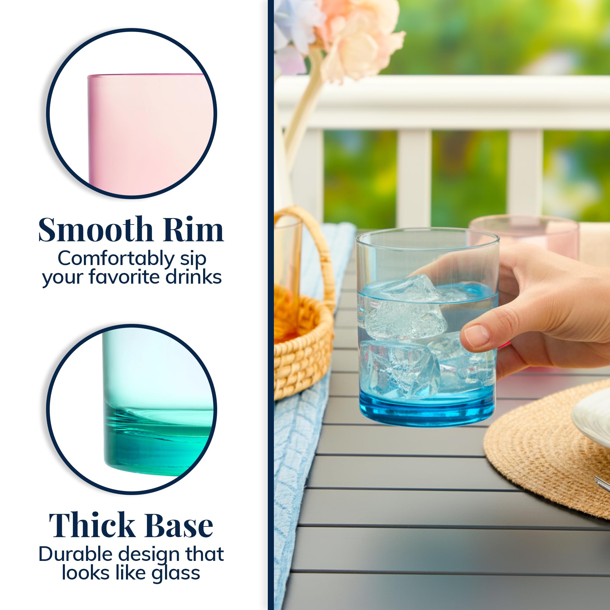 US Acrylic: colores surtidos para combinar con cualquier mesa.