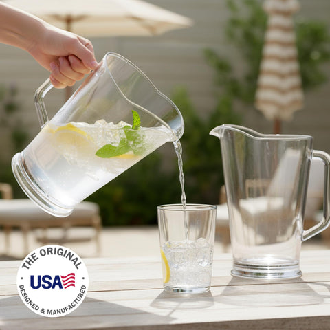 Conjunto de 2 jarras US Acrylic para fiestas al aire libre.