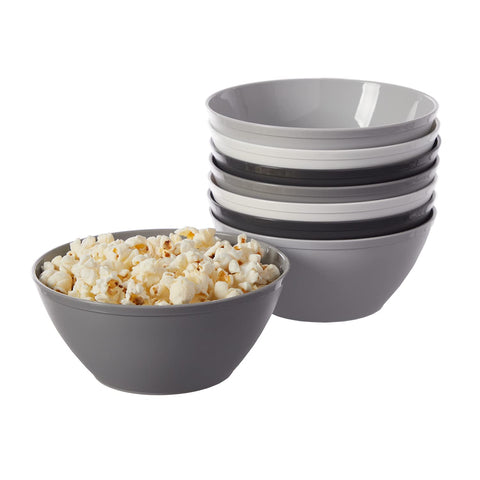 Cuencos US Acrylic para cereales, gris, 28 oz, ideales para desayunos.