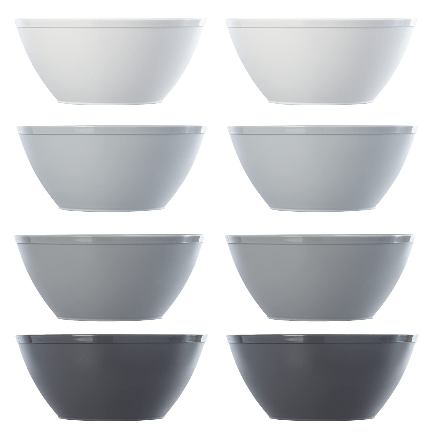 Cuencos US Acrylic para dormitorio, gris, ideales para snacks.