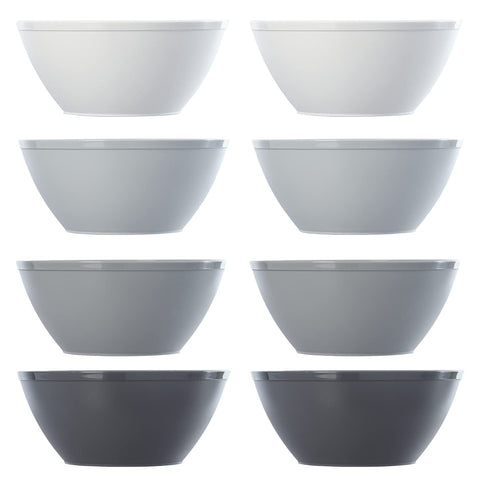 Cuencos US Acrylic para dormitorio, gris, ideales para snacks.