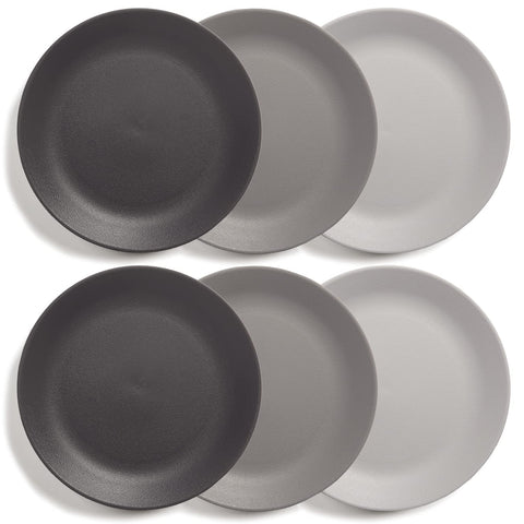 US Acrylic Everest plato cena 10 pulgadas gris piedra, ideal para comedor diario y exterior.