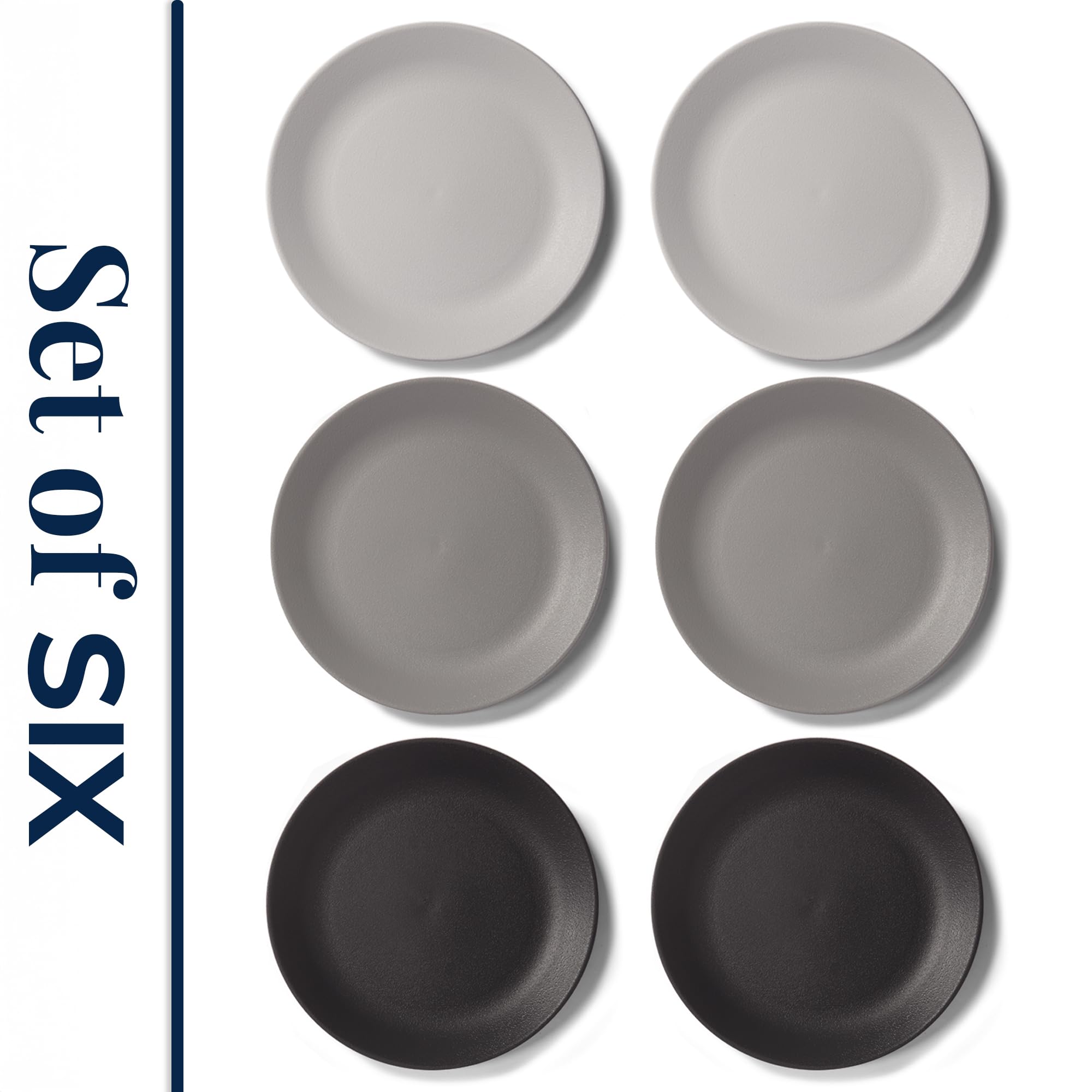 US Acrylic Everest plato de servicio 10 pulgadas gris piedra, ideal para porciones familiares.