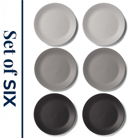 US Acrylic Everest plato de servicio 10 pulgadas gris piedra, ideal para porciones familiares.