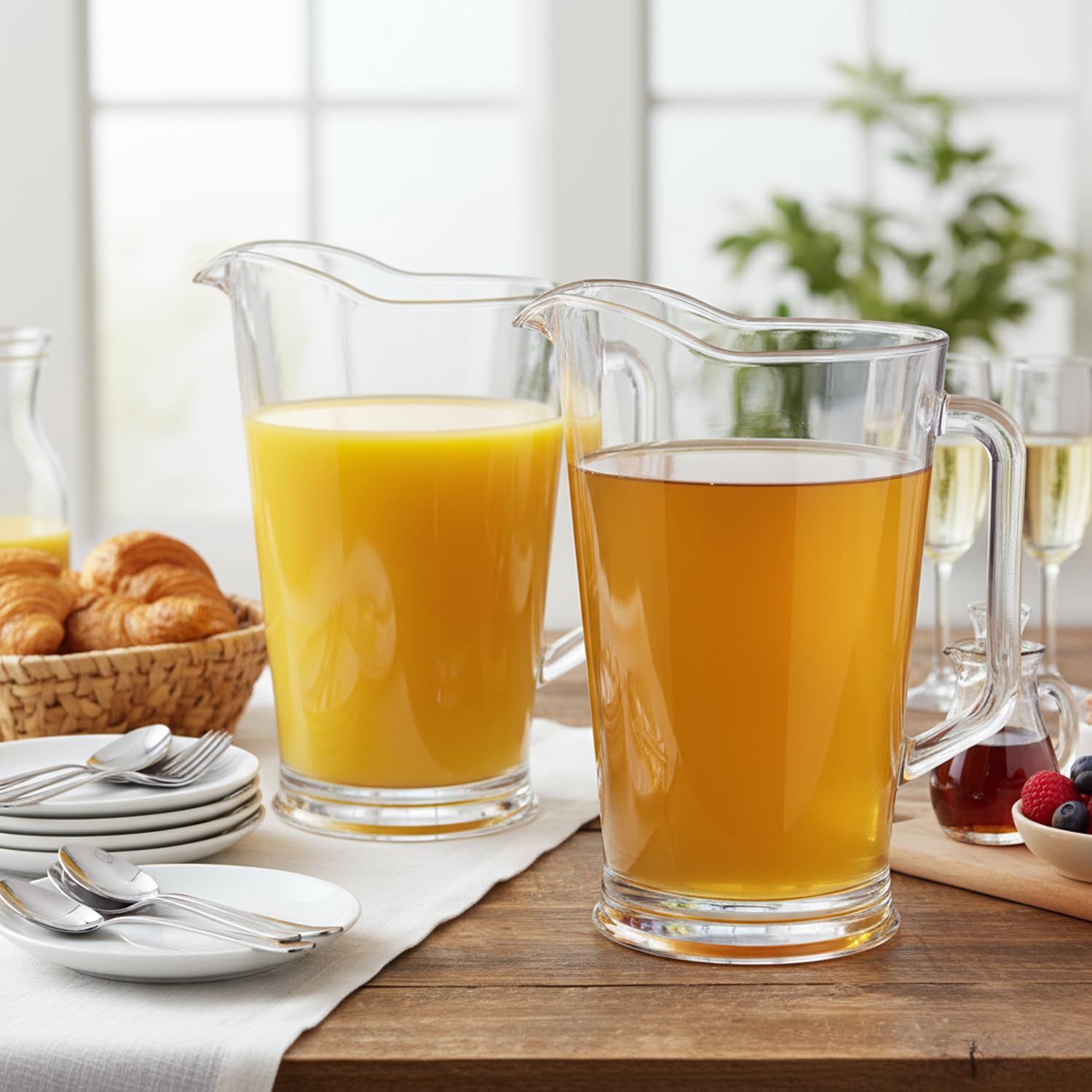 Versátil para cerveza, agua, limonada y jugos.