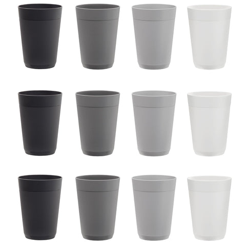 Conjunto de 12 vasos Newport, ideal para campus y hogar.