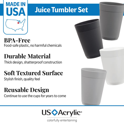 Vaso Newport con textura de pared gris para agarre cómodo.