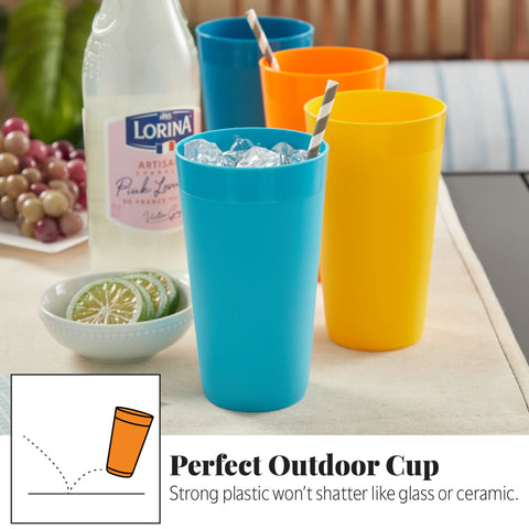 US Acrylic Newport 20oz tumbler diseño apilable, ahorro de espacio en la cocina