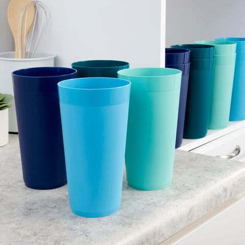 US Acrylic Newport set de 12 vasos 32 onzas