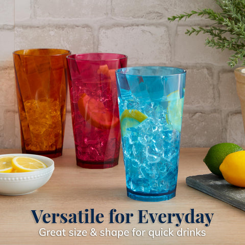 US Acrylic Optix vaso 20oz base gruesa aspecto cristalino