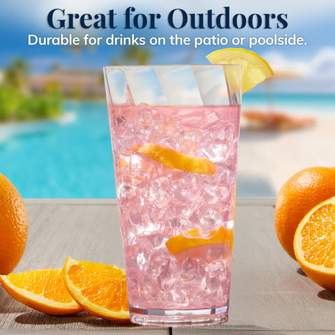 US Acrylic Optix vaso apto para lavavajillas en rejilla superior.