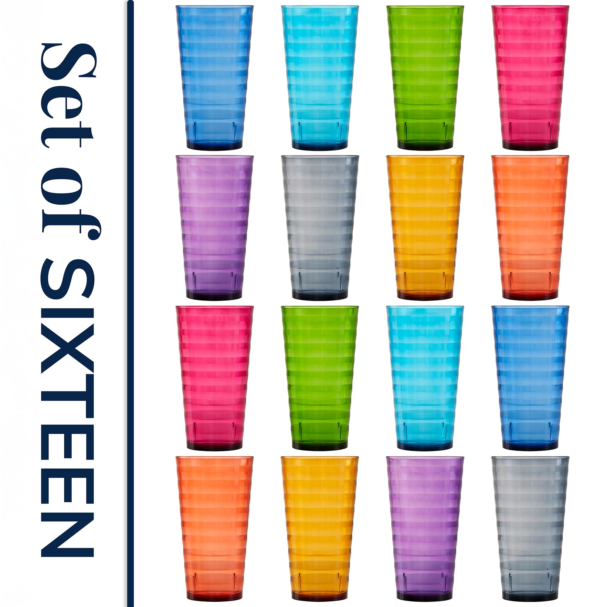 US Acrylic Splash tazas 18 onzas ligeras y duraderas para cualquier bebida.