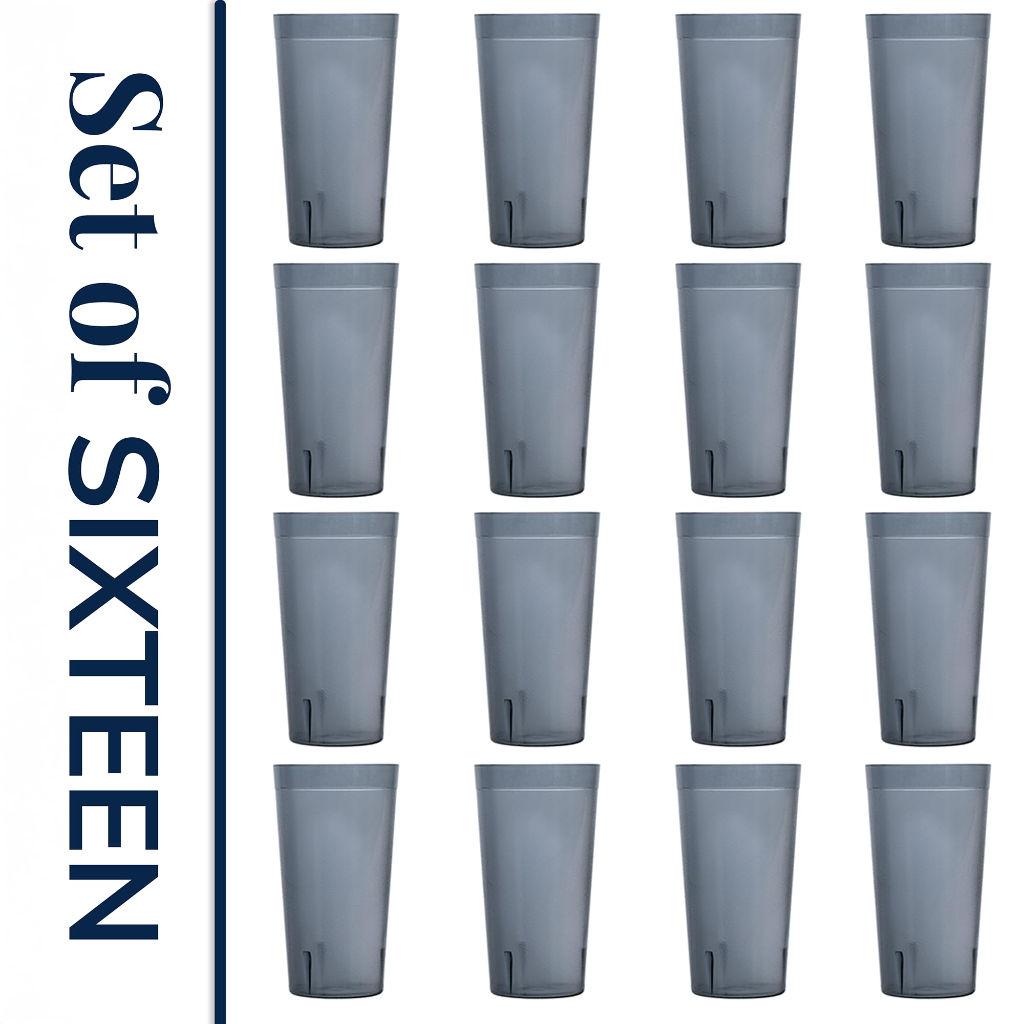 Vasos US Acrylic de 20 onzas para bebidas variadas con estilo.