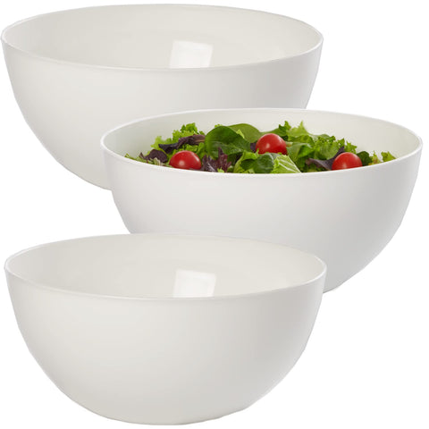 US Acrylic Vista Blanca: ensaladera de 10 pulgadas, ideal para servir ensaladas en la mesa.