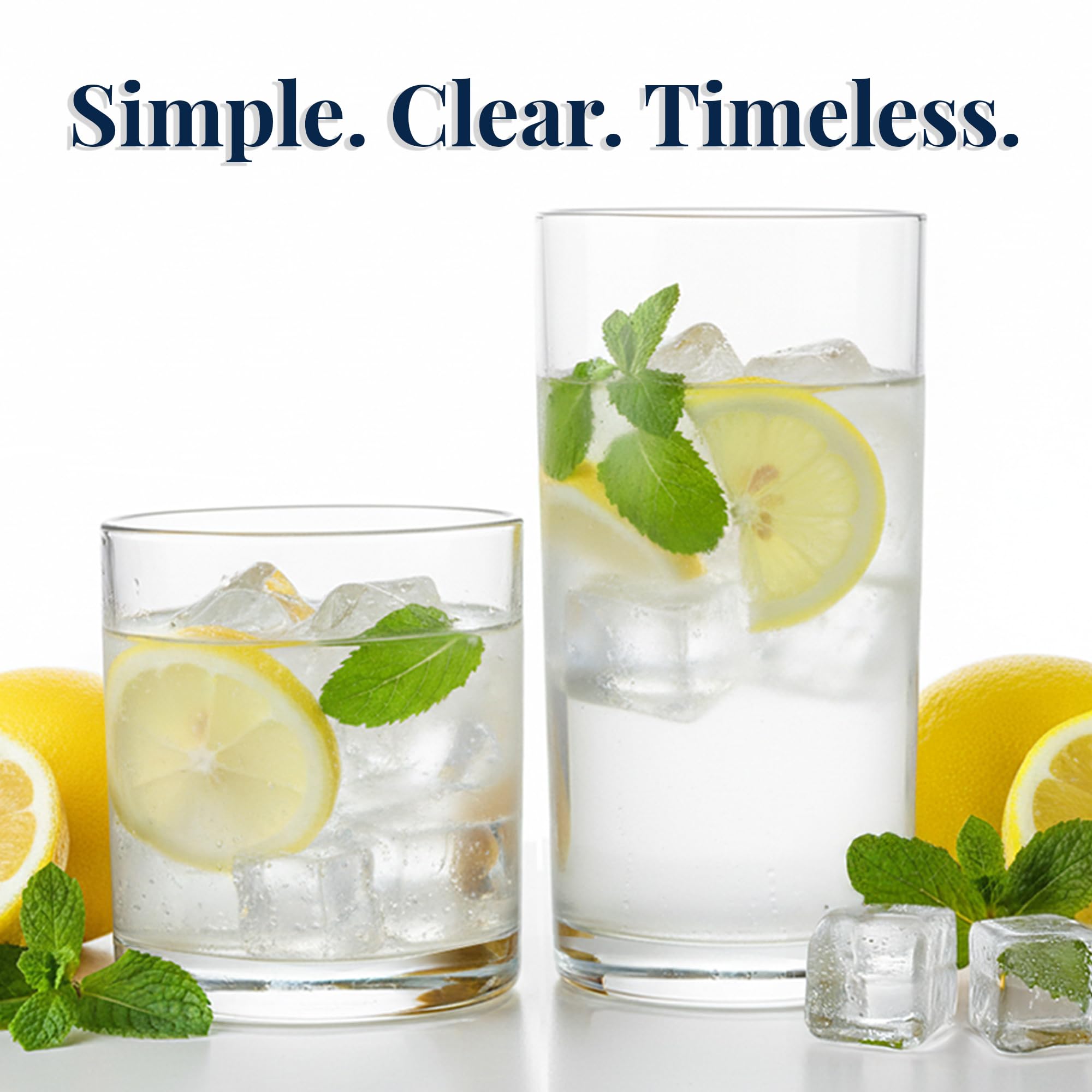 US Acrylic 16oz vaso base gruesa para uso exterior.