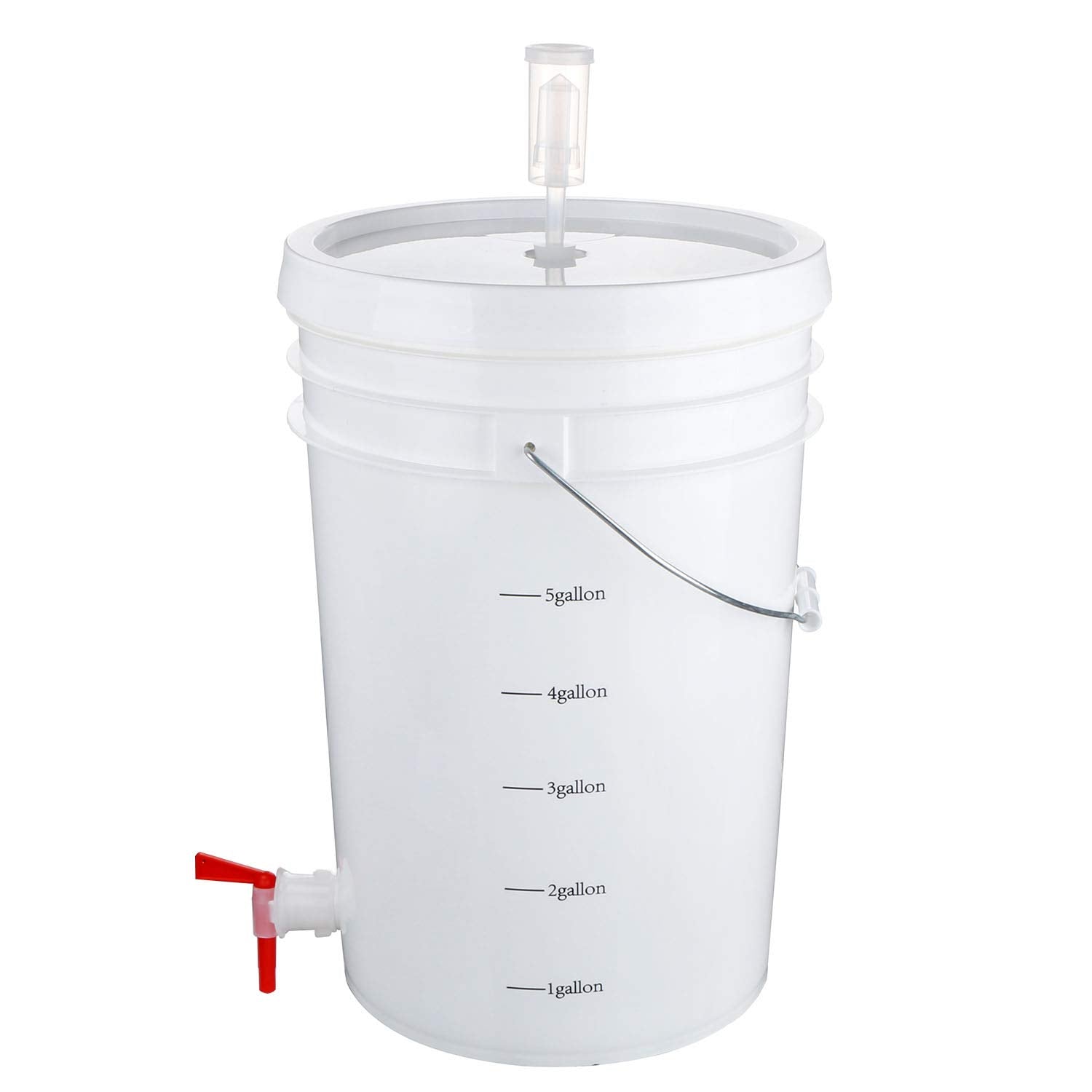U.S. Solid fermentador con grifo facilita trasvase rápido y limpio.