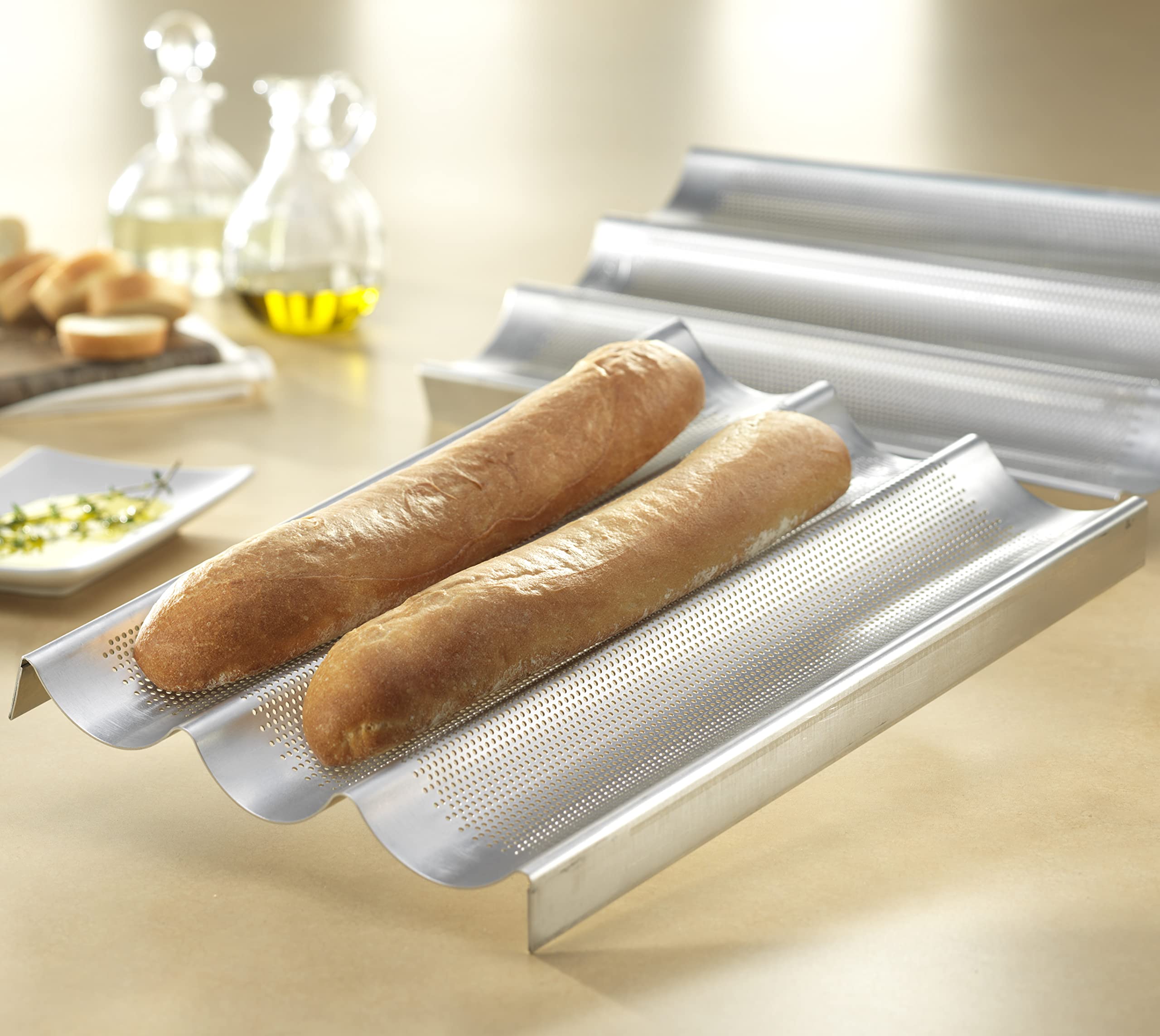 Horneado hasta 450°F en hornos domésticos con USA Pan.
