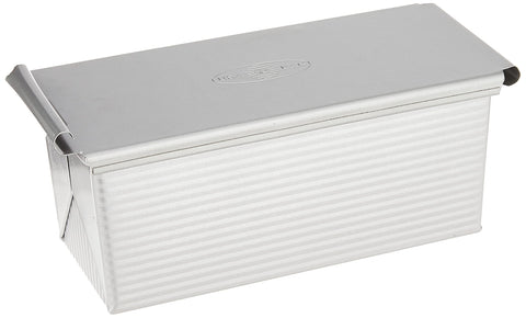 USA Pan moldeo Pullman con tapa para panes uniformes y dorados.