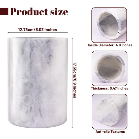USEAMIE Enfriador de lujo en mármol, ideal para mesa.