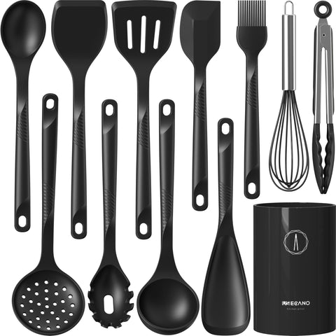 Usecano Cucharón de silicona, ideal para sopas sin rayar ollas antiadherentes