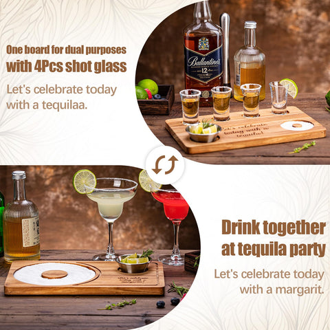 USEEKRIL diseño de dos caras para tequila y margarita versátil