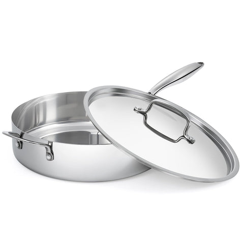 USELUCK sartén de 12 pulgadas con tapa, ideal para salteados y dorados