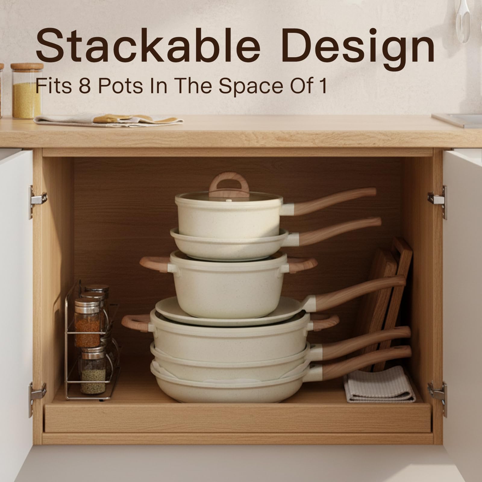 Utensilios de silicona USELUCK para cocinar con suavidad