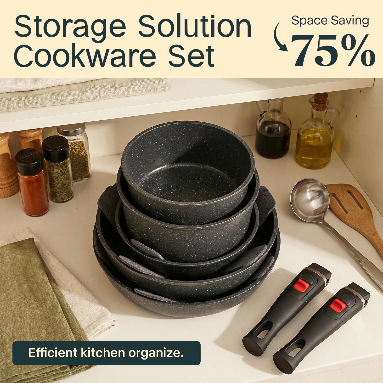 USELUCK utensilios de silicona espátula cuchara y pinzas para cocinar