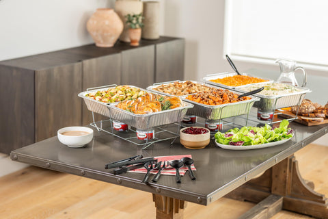 Uso doméstico y comercial: ideal para catering y fiestas con Sterno.