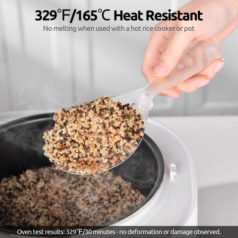 Cucharón resistente al calor 329°F U-Taste, mantiene su forma.