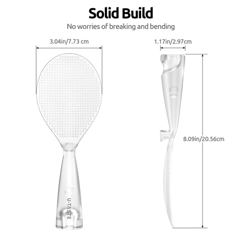 Cucharón con soporte integrado U-Taste, almacenamiento ordenado y limpio.
