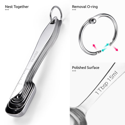 Cucharas U-Taste 1/2tbsp, manejo cómodo y estable.