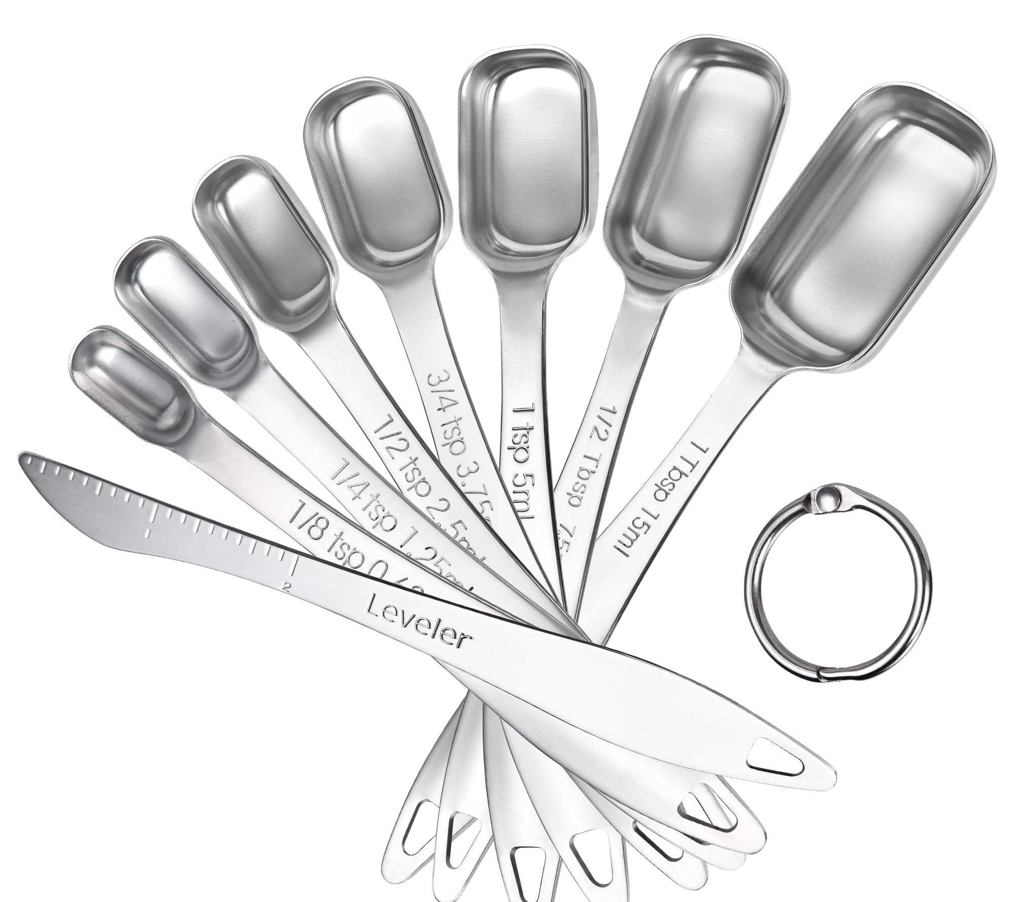 Cucharas U-Taste 1/8tsp, medición precisa para hornear.