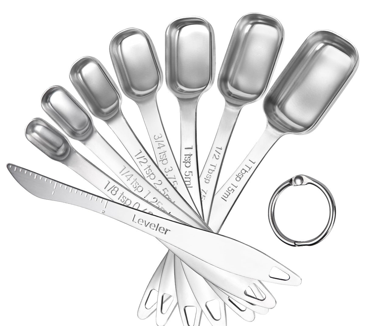 Cucharas U-Taste 1/8tsp, medición precisa para hornear.