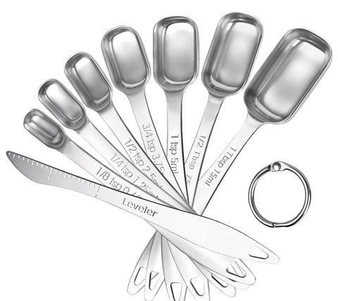 Cucharas U-Taste 1/8tsp, medición precisa para hornear.