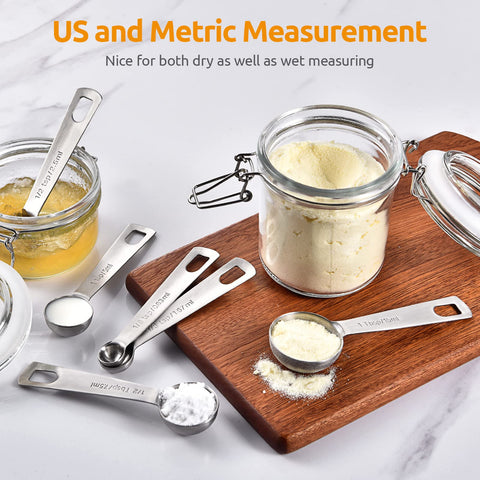U-Taste juego cucharas medición nido almacenamiento compacto