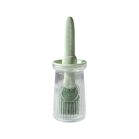 Uteynee dispensador de aceite con brocha de silicona para aplicar aceite de forma precisa