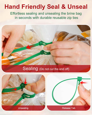 UTILIMATES bolsa salmuera pavo nylon-PE: resistencia y durabilidad para brinar.